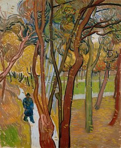 The garden of Saint Pauls Hospital The fall of the leaves by Vincent van Gogh