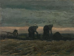 Two women on the Heath by Vincent van Gogh