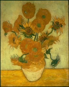 Fourteen Sunflowers in a Vase