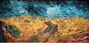 Wheatfield with Crows