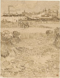 Arles. View from the Wheatfields by Vincent van Gogh