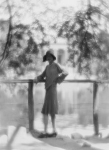 Portrait of Young Woman, Rome; Photo Studio by Vincenzo Balocchi