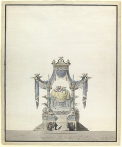 Catafalque for the Empress Catherine the Great 1729-1796, 1796 by Vincenzo Brenna