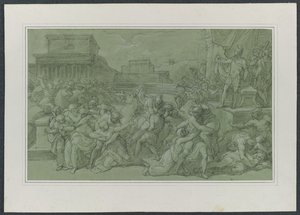 Rape of the Sabines by Vincenzo Camuccini