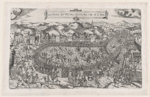 Speculum Romanae Magnificentiae: Carnival Games Held in the Mount Testaccio in Rome, 1558