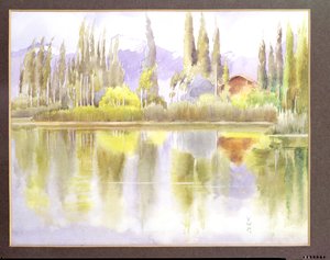 Lake Dal, Kashmir by Violet M. Minchin