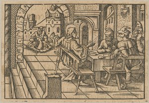 Christ at the Table with Tax Collectors and Sinners by Virgil Solis