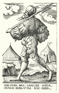 Landsknecht by Virgilius the elder Solis