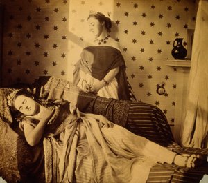 Photographic Study of Isabella Grace and Clementina Maude, c.1853-4 by Viscountess Hawarden