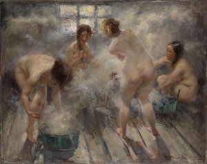 In a Russian Banya, 1916