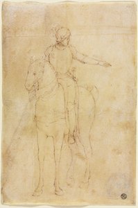 Armored Figure on Horseback by Vittore Carpaccio