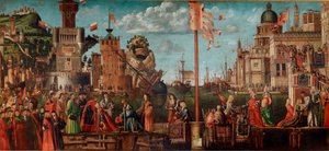 Cycle of the Life of Saint Ursula, Fourth Episode: The Meeting of the Engaged and the Departure on Pilgrimage
