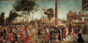 Cycle of the Life of Saint Ursula: The Martyrdom of the Pilgrims and the Funeral of St. Ursula by Vittore Carpaccio