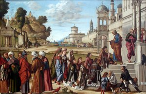 Consecration of St. Stephen as Deacon by Vittore Carpaccio