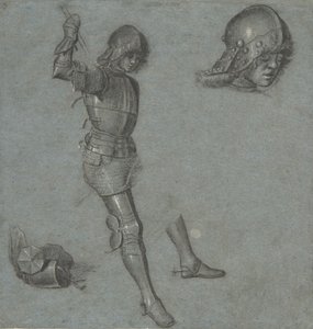 Studies of a Seated Youth in Armor