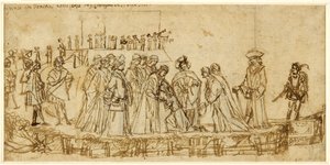 The English Prince Conan taking leave of his father