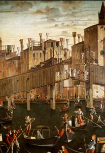 The Miracle of the Relic of the Holy Cross at Rialto Bridge in Venice (detail)