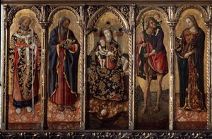 The Virgin and Child with Saints by Vittorio Crivelli