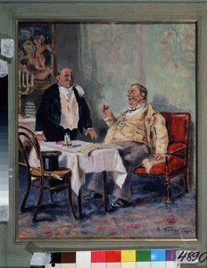 In a Restaurant by Vladimir Egorovic Makovsky