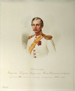 Portrait of Baron Karl Karlovich von Stackelberg (1816-1887) (From the Album of the Imperial Horse Guards)