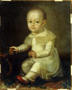 Portrait of a Child with Apples by Vladimir Lukich Borovikovsky