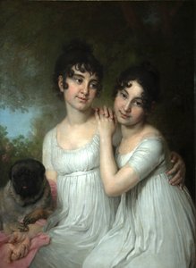 Portrait of Countesses E.A. and A.A. Kurakin by Vladimir Lukich Borovikovsky