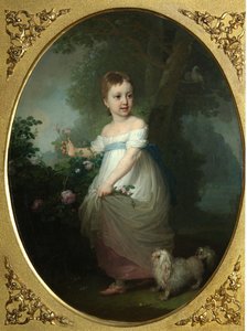 Portrait of Yelena Naryshkina as Child by Vladimir Lukich Borovikovsky