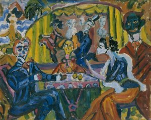 The Stray Dog Cabaret in Saint Petersburg by Vladimir Vladimirovich Dmitriyev