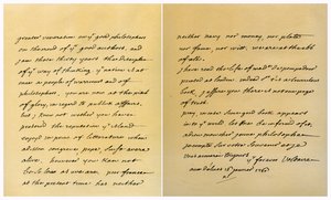 Letter from Francois Marie Arouet de Voltaire to George Keat, 16th January 1760 by Voltaire
