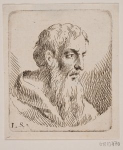 Old Man with Long Beard by W.A. Müller