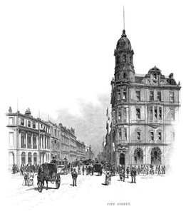 Pitt Street, Sydney, New South Wales, Australia, 1886