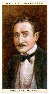 Adolphe Menjou, American Actor by WD and HO Wills