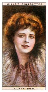 Clara Bow, American actress and sex symbol by WD and HO Wills