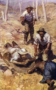 Captain Grey and his party find water by W.R.S. (after) Stott