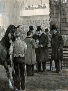 King Edward VII at the Hackney Horse Show Presenting the Cup