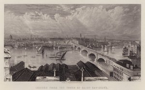 London from the Tower of Saint Saviour
