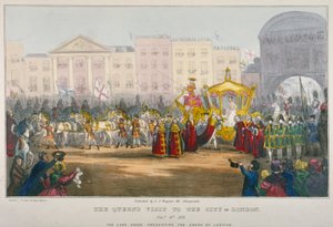View of Temple Bar during Queen Victoria