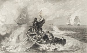 Battle of Lake Erie by John Ward Dunsmore