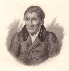 Portrait of Italian poet Jacopo Vittorelli, copper engraving by Bonatti by John Ward Dunsmore