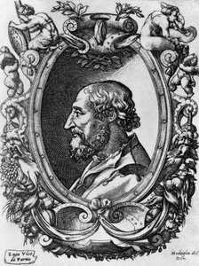 Portrait of Ludovico Ariosto, Italian poet and playwright by John Ward Dunsmore