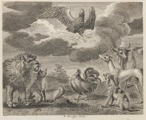 The Eagle and the Assembly of Animals by W. Grainger