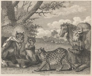 The Lion, the Fox, and the Geese by W. Grainger