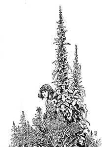 Gerda Knew Every Flower in the Garden, c1930 by William Heath Robinson
