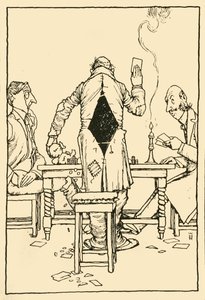 The Winning Card on the ace of diamonds, 1910 by William Heath Robinson