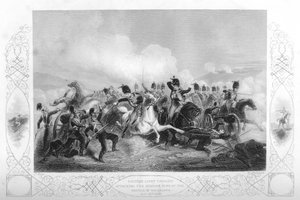 Light cavalry attacking the Russian guns at Balaclava during the Crimean War
