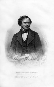 Edward Henry Stanley, 15th Earl of Derby, British statesman by W. J. Edwards
