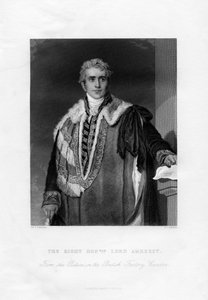 William Pitt Amherst, 1st Earl Amherst, Governor-General of India, 19th century
