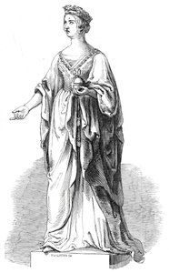 Marble statue of Her Majesty in the Royal Exchange by W. J. Linton