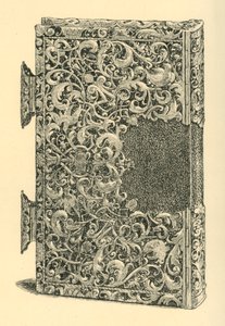 Silver gilt book cover, 1881