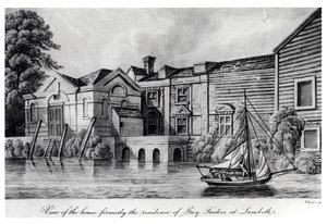 View of the House Formerly the Residence of Guy Fawkes at Lambeth, c.1850 by W. Read